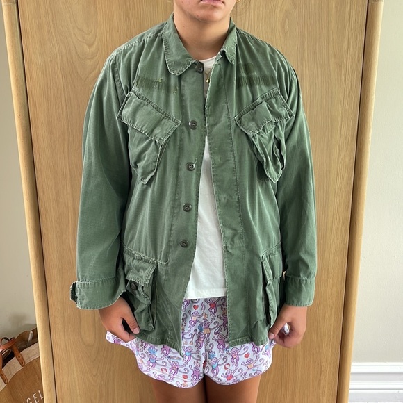 Vintage Ripstop Army Jacket Moss Size M/L - Picture 2 of 10